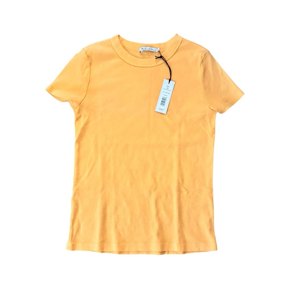 Michael Stars Citrus Lexy Band Crew Tee OS NWT
